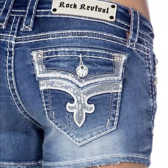 Rock Revival Womens Jean Shorts 25 26 27 28 29 NEW - Picture 2 of 7